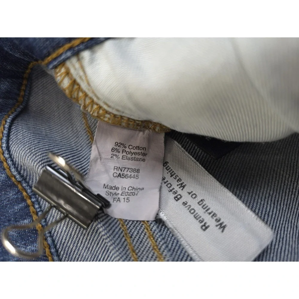 Madewell Skinny Skinny‎ Jeans Women 30 Blue Distressed Stretch Denim Mid Rise
